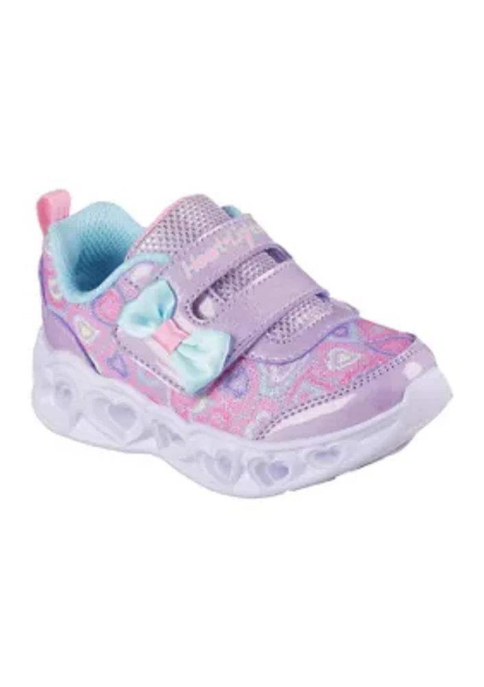 Little Kid Girls Heart Lights Sneakers - Boogie Land