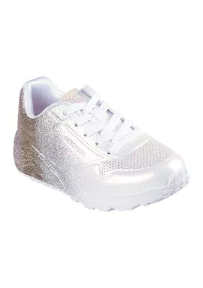 Big Kid Girls Uno Lite Sneakers- Metallic Shimmers