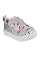 Toddler Girls Twinkle Toes®: Sparks - Heather Charmer Sneakers