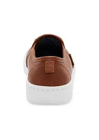 Toddler Boys Ricky Leather Casual Slip On Loafer Sneakers