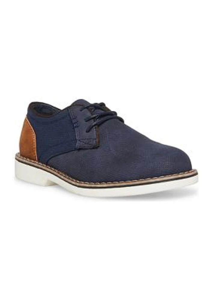 Youth Boys Polyurethane and Canvas Upper Oxfords