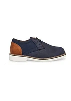 Youth Boys Polyurethane and Canvas Upper Oxfords