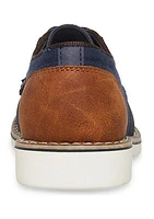 Youth Boys Polyurethane and Canvas Upper Oxfords