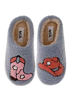 Youth Girls Fuzzy Slippers