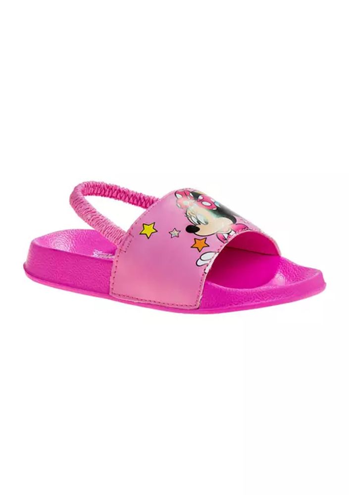 Belk Girls Minnie Mouse Flip Flops with Back Strap | The Summit