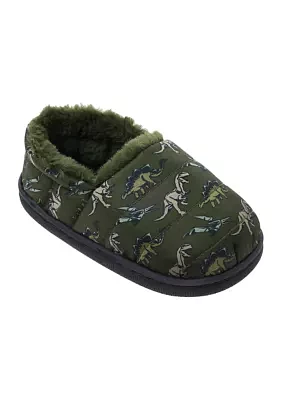 Toddler Boys Dino Print Slippers