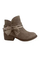 Youth Girls Stencil Bow Booties