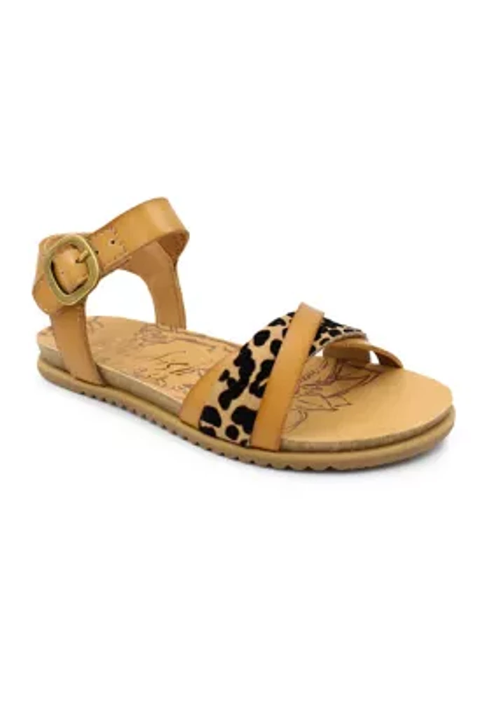 Multi Strap Leopard Sandals