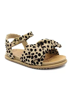 Toddler Girls Murano Leopard Bow Sandals