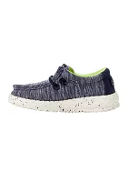 Toddler Boys Wally Stretch Naval Speckle Sneaker Loafers