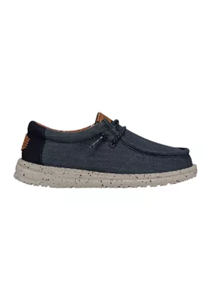 Youth Boys Wally Washed Canvas Loafers