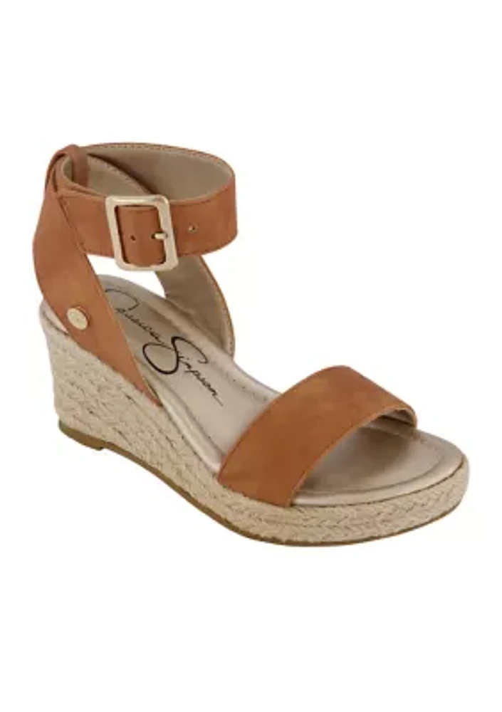 Youth Girls Asha Cuff Wedge Sandals