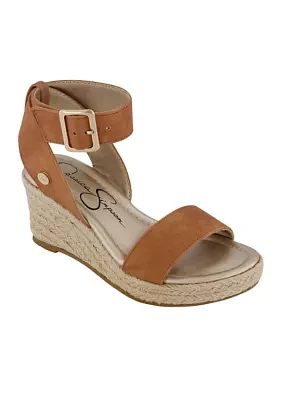 Youth Girls Asha Cuff Wedge Sandals