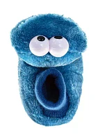 Toddler Boys Happy Cookie Monster Dual Sizes Slippers