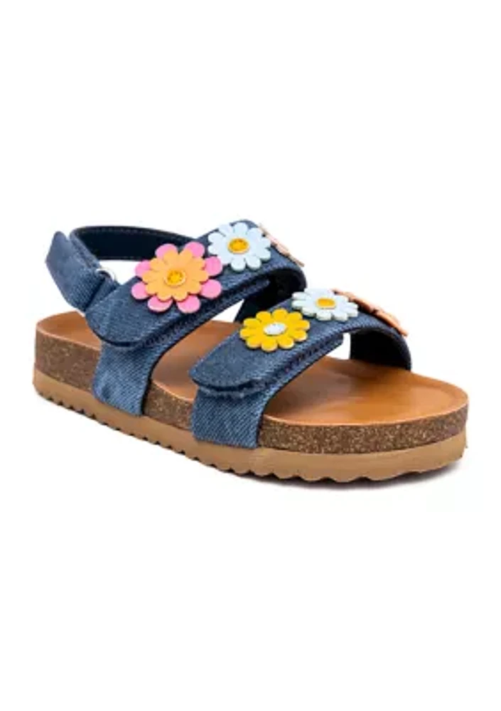 Toddler Girls Haven Floral Appliqué Sandals