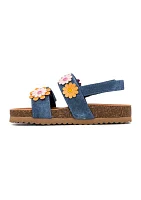 Toddler Girls Haven Floral Appliqué Sandals