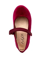 Toddler Girls Millie Velvet Mary Jane Flats