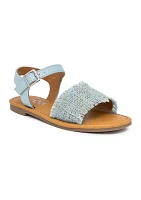 Youth Girls Santine Tweed Strap Sandals