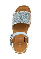 Youth Girls Santine Tweed Strap Sandals