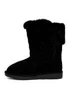 Youth Girls Sheila Quilted Fur Booties