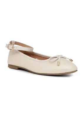 Youth Girls Whipped Cream Ankle Flats