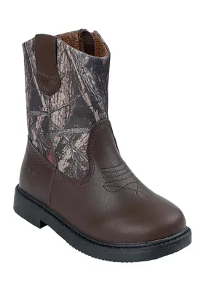 Toddler Boys Partner Camo Western Boots