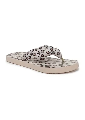 Leopard Riptide Flip Flop Sandals