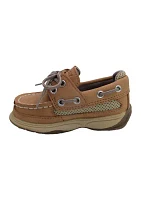 Little Kid Boys Lanyard Memory Foam Insole Boat Shoes