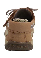 Little Kid Boys Lanyard Memory Foam Insole Boat Shoes