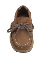 Little Kid Boys Lanyard Memory Foam Insole Boat Shoes