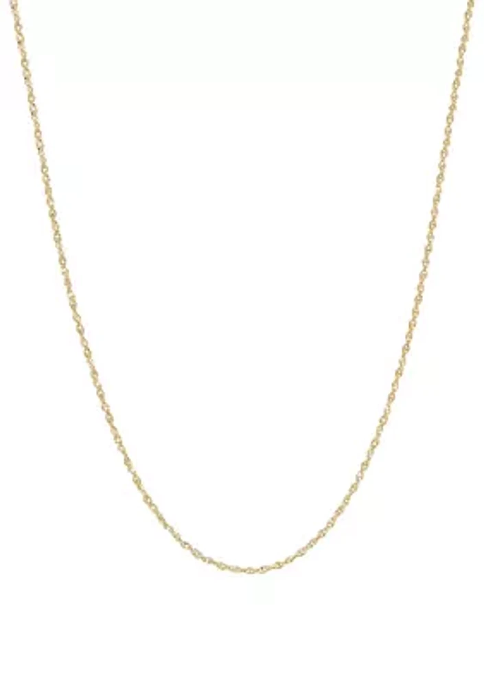 1.15 Millimeter Perfectina Solid Chain in 14K Yellow Gold