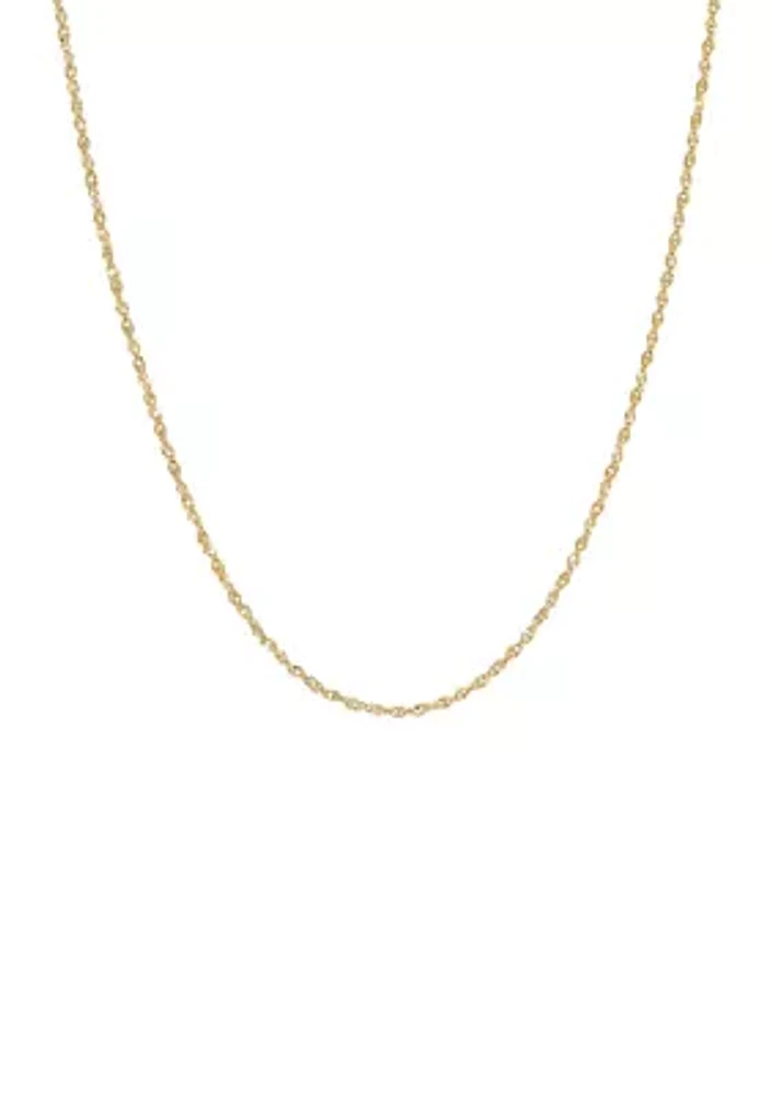 14K Yellow Gold 1.15 Millimeter Perfectina Solid Chain