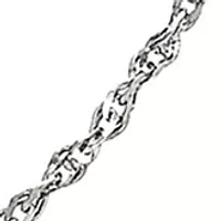 14K White Gold 1.15 Millimeter Perfectina Solid Chain 