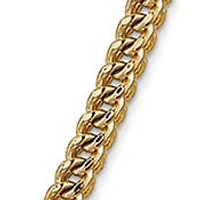Men's 14K Yellow Gold Millimeter Semi Solid Franco Chain Necklace