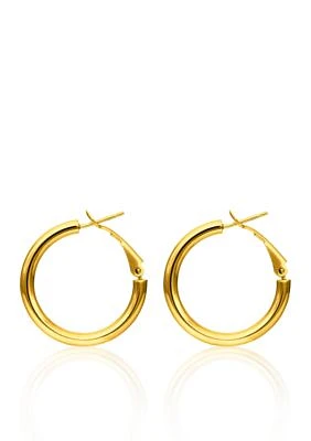 14k Yellow Gold Hoop Earring