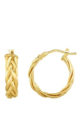 Braid Hoop Earrings