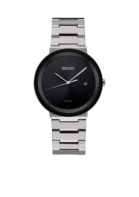 Silver-Tone Date Calendar Watch