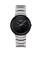 Silver-Tone Date Calendar Watch