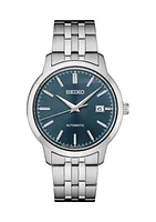 Essentials Stainless Steel Blue Dial Watch