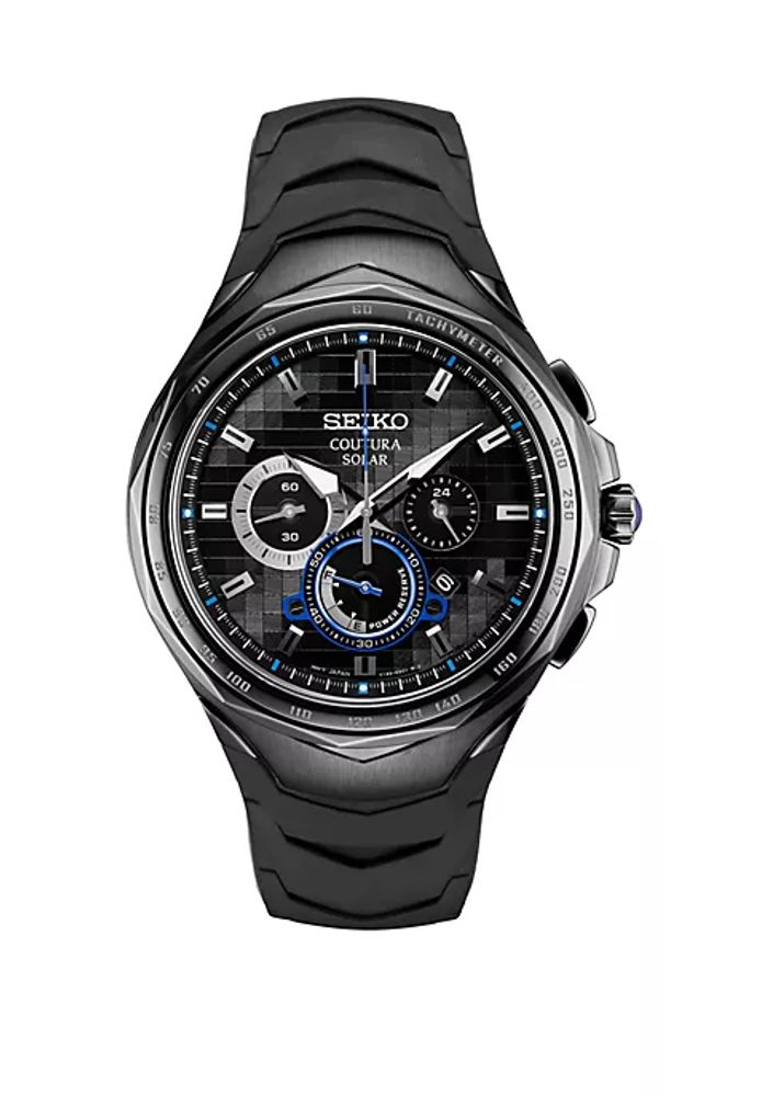 Belk Men's Stainless Steel Black Ion Finish Chronograph Watch | The Summit