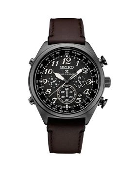 Men's Stainless Steel Black IP Prospex Radio Sync Solar Chronograph Watch