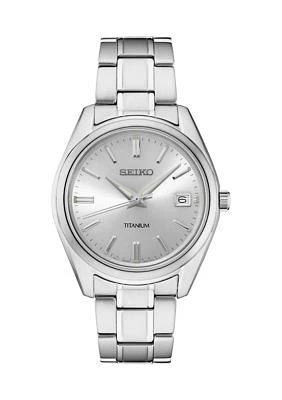 40 Millimeter Quartz Stainless Steel Date Display Watch