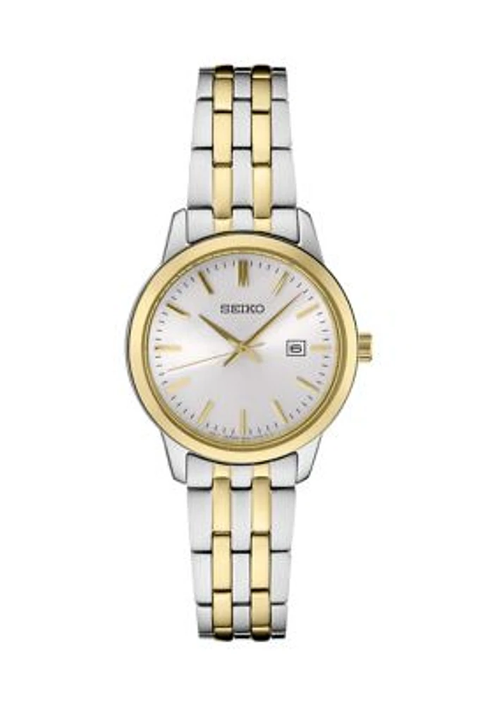 Millimeter Quartz Two Tone Date Display Watch