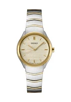 Women's Essentials Quartz Two Tone Case and Bracelet Watch