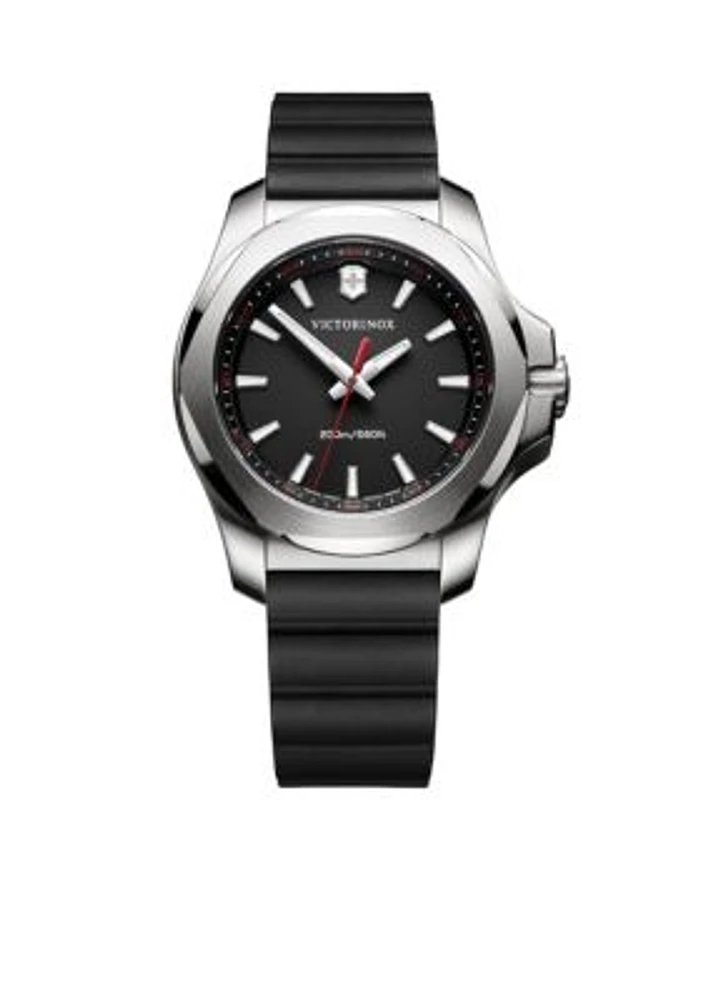 Women's I.N.O.X. Black Rubber Watch