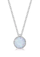 Lab Created 1.4 ct. t.w. Created Opal Pendant in Sterling Silver