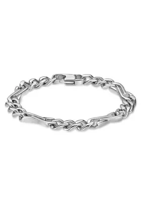 Stainless Steel 9mm Link Chain Bracelet in 8.5"