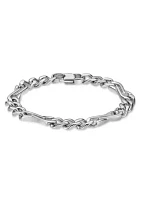 Stainless Steel 9mm Link Chain Bracelet in 8.5"