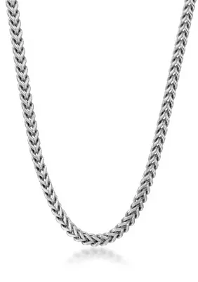 Stainless Steel 6MM Foxtail Chain Necklace, 18" Length