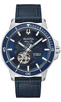 Men's Marine Star Automatic Blue Strap Watch, 45mm